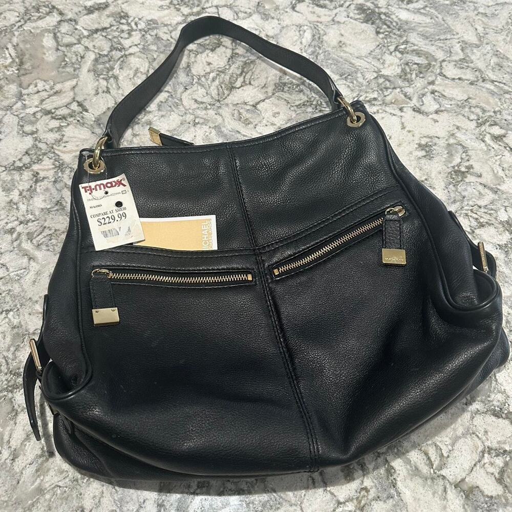 Michael kors portland black pebbled